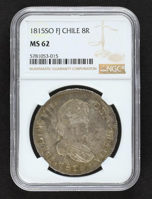 FERNANDO VII. 8 Reales. 1815. SANTIAGO. F.J. 26,83 grs. Prec