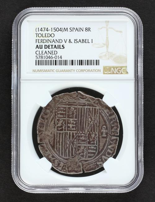 REYES CATÓLICOS. 8 Reales. TOLEDO. Anv.: VIII roel encima - 