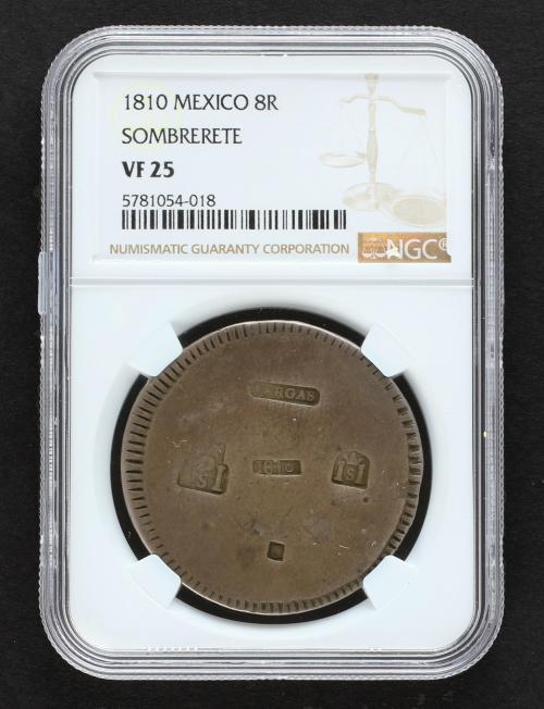 FERNANDO VII. 8 Reales. 1810. SOMBRERETE DE VARGAS. Rev.: Pu