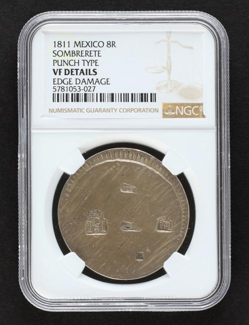 FERNANDO VII. 8 Reales. 1811. SOMBRERETE DE VARGAS. Rev.: Pu