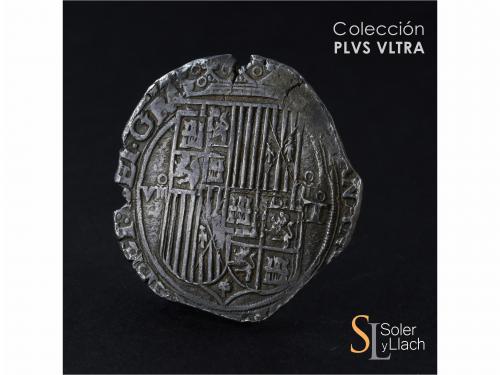 REYES CATÓLICOS. 8 Reales. TOLEDO. Anv.: VIII roel encima - 