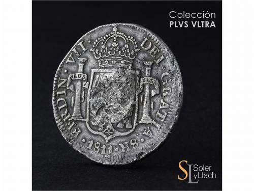 FERNANDO VII. 8 Reales. 1811. ZACATECAS. 26,15 grs. Tipo cas