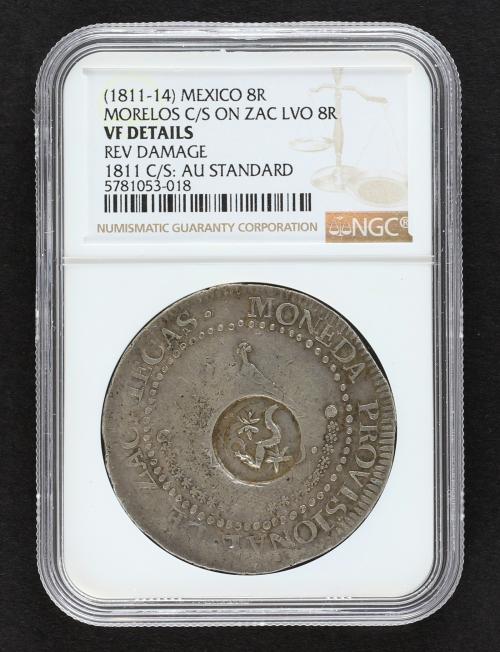 FERNANDO VII. 8 Reales. 1811. ZACATECAS. 26,15 grs. Tipo cas