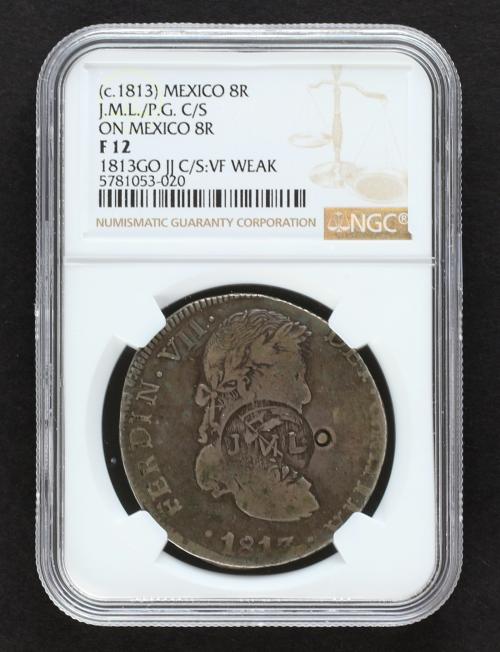 FERNANDO VII. 8 Reales. 1813. GUANAJUATO. J.J. 26,60 grs. Re