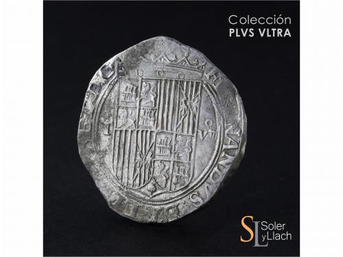 REYES CATÓLICOS. 8 Reales. TOLEDO. Anv.: T roel encima - Esc