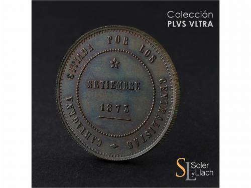 REVOLUCIÓN CANTONAL. 5 Pesetas. Septiembre 1873. CARTAGENA. 