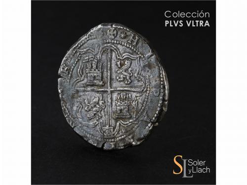 FELIPE II. 8 Reales. S/F. SEGOVIA. D. Anv.: Acueducto - Escu