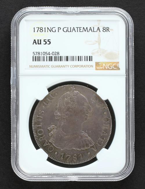 CARLOS III. 8 Reales. 1781. GUATEMALA. P. 26,92 grs. Acuñaci