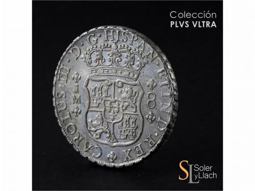CARLOS III. 8 Reales. 1764. LIMA. J.M. 27,03 grs. Columnario