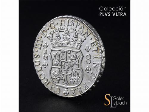 CARLOS III. 8 Reales. 1768. LIMA. J.M. 27,11 grs. Columnario