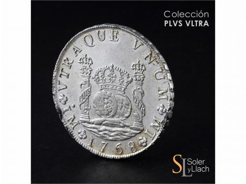 CARLOS III. 8 Reales. 1768. LIMA. J.M. 27,11 grs. Columnario