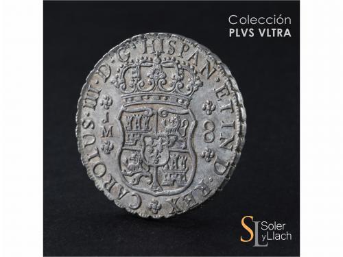 CARLOS III. 8 Reales. 1770. LIMA. J.M. 26,73 grs. Columnario