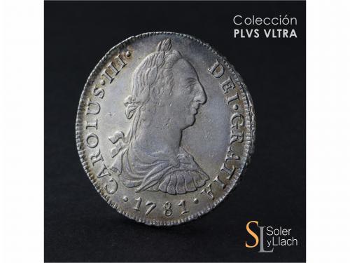 CARLOS III. 8 Reales. 1781. LIMA. M.I. 26,65 grs. Acuñación 