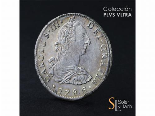 CARLOS III. 8 Reales. 1786. LIMA. M.I. 26,95 grs. Leves rayi