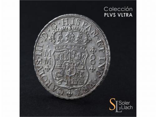 CARLOS III. 8 Reales. 1761. MÉXICO. M.M. 27,2 grs. Columnari