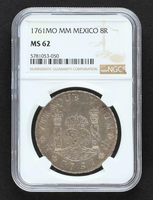 CARLOS III. 8 Reales. 1761. MÉXICO. M.M. 27,2 grs. Columnari