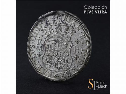 CARLOS III. 8 Reales. 1770. MÉXICO. F.M. 26,88 grs. Columnar