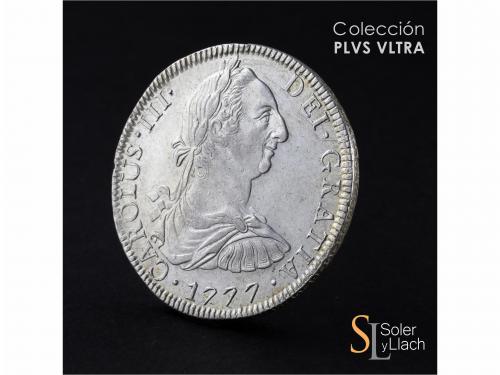 CARLOS III. 8 Reales. 1777. MÉXICO. F.M. 26,89 grs. Levísima