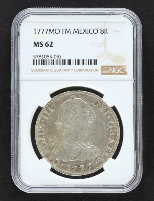 CARLOS III. 8 Reales. 1777. MÉXICO. F.M. 26,89 grs. Levísima