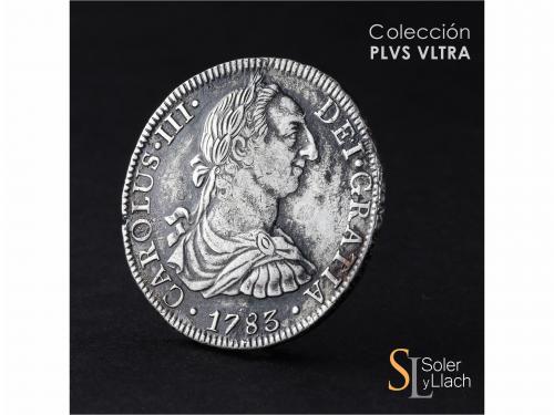 CARLOS III. 8 Reales. 1783. MÉXICO. F.M. 26,23 grs. Rarísima