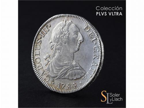 CARLOS III. 8 Reales. 1784. MÉXICO. F.M. 26,92 grs. Acuñació