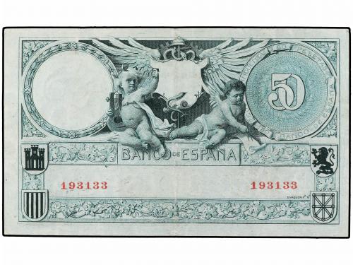 BANCO DE ESPAÑA. 50 Pesetas. 19 Marzo 1905. Echegaray. (Pequ