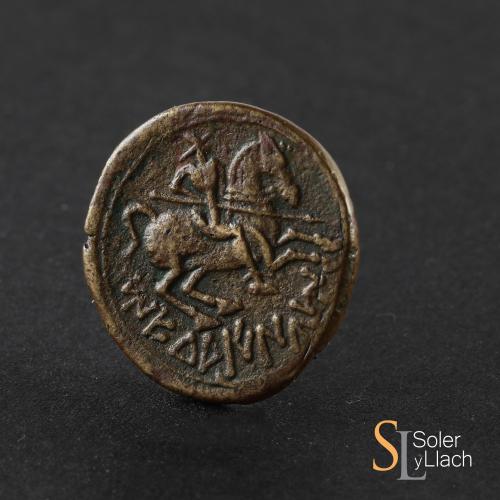 MONEDAS HISPÁNICAS. As. 120-20 a:C. MEDUAINUM (Zona norte de