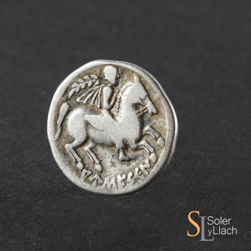 MONEDAS HISPÁNICAS. Denario. 120-20 a.C. AUSESCEN (VIC, Barc