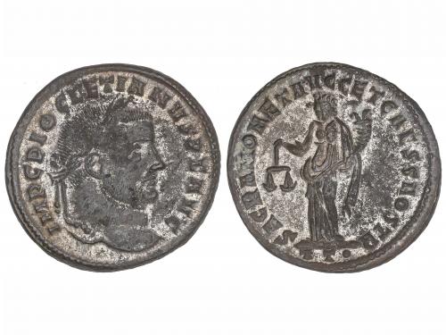IMPERIO ROMANO. Lote 4 monedas Follis. Acuñadas el 296-303 d