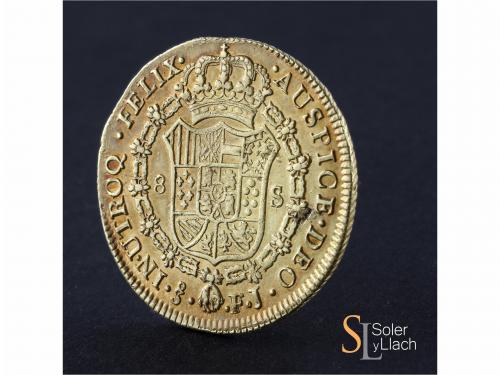 FERNANDO VII. 8 Escudos. 1810. SANTIAGO. F.J. 27,03 grs. Bus