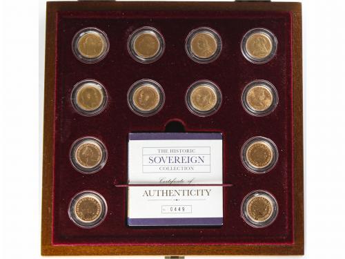 GRAN BRETAÑA. Serie 12 monedas 1 Soberano. 1864 a 2006. THE 
