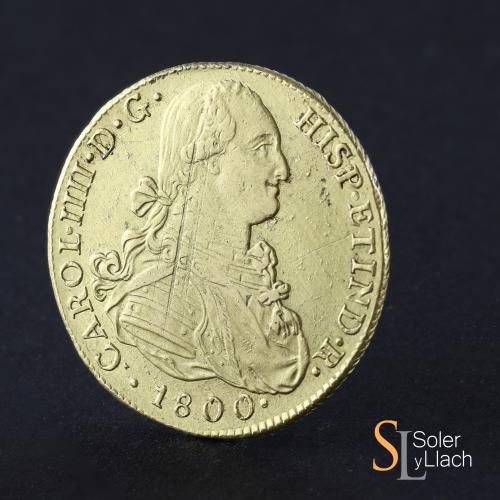 CARLOS IV. 8 Escudos. 1800. LIMA. I.J. 26,99 grs. (Rayitas d