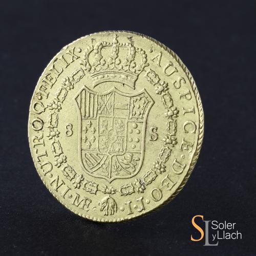 CARLOS IV. 8 Escudos. 1800. LIMA. I.J. 26,99 grs. (Rayitas d