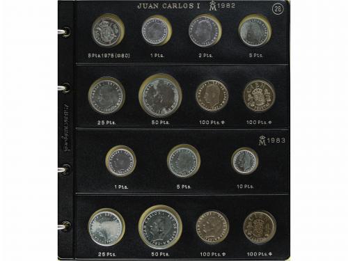 JUAN CARLOS I. Lote 118 monedas. 1975 a 1993. Incluye difere