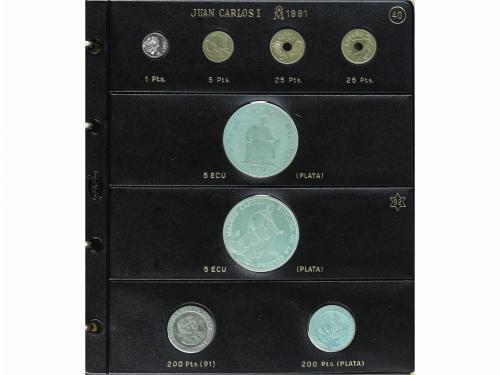 JUAN CARLOS I. Lote 118 monedas. 1975 a 1993. Incluye difere