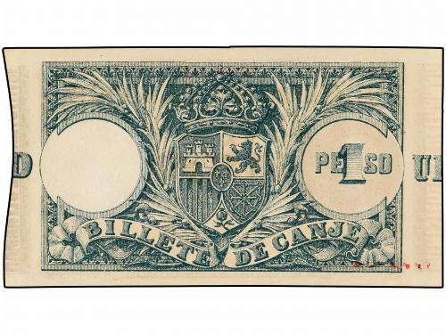 EMISIONES DE ULTRAMAR I ANDORRA. 1 Peso. 17 Agosto 1895. MIN