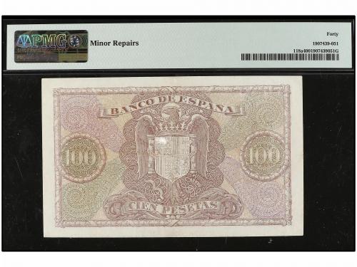 ESTADO ESPAÑOL. 100 Pesetas. 9 Enero 1940. Colón. Serie I. U