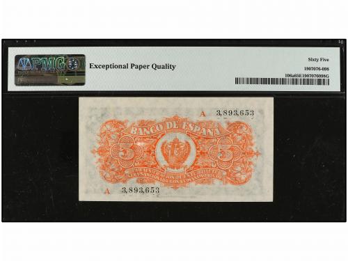 ESTADO ESPAÑOL. Lote 2 billetes 5 Pesetas. 18 Julio 1937. Po