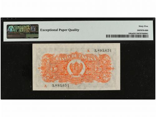 ESTADO ESPAÑOL. Lote 2 billetes 5 Pesetas. 18 Julio 1937. Po