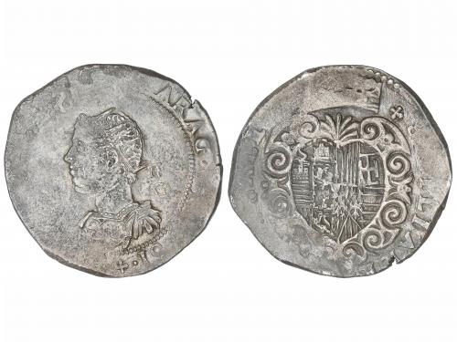FELIPE III. 1/2 Ducado. 16(¿?). NÁPOLES. F.F.G. Anv.: ùPHILI