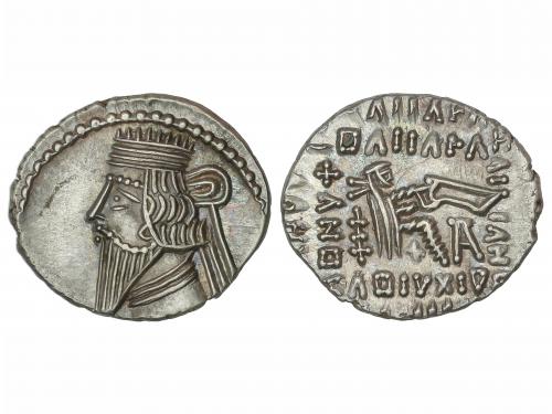 MONEDAS GRIEGAS. Dracma. 105-147 d.C. VOLOGASES III. PARTIA.
