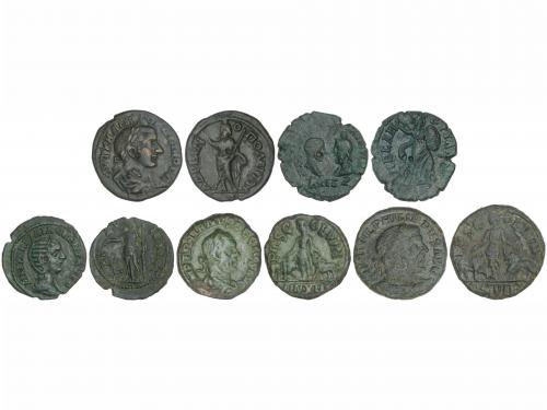 IMPERIO ROMANO. Lote 5 cobres. AE. Incluye AE 26 Filipo II (