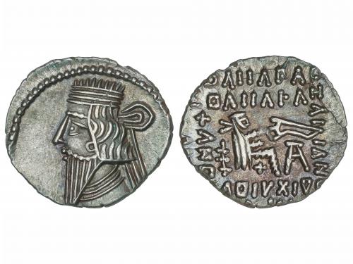 MONEDAS GRIEGAS. Dracma. 105-147 d.C. VOLOGASES II. PARTIA. 