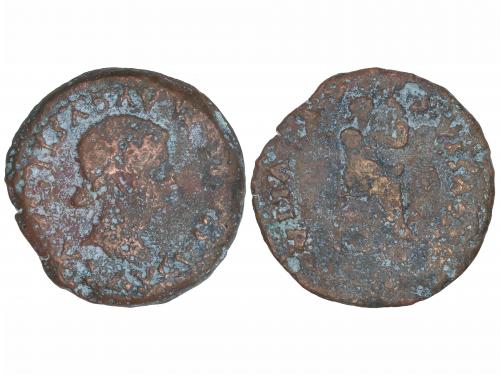 MONEDAS HISPÁNICAS. Dupondio. 14-36 d.C. ÉPOCA DE TIBERIO. E