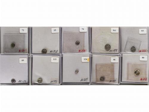 MONEDAS GRIEGAS. Lote 10 divisores. Incluye: Tritermorion, 1