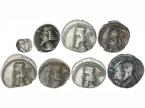 MONEDAS GRIEGAS. Lote 8 monedas Óbolo y Dracma (7). ARTABANO