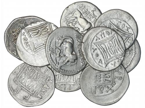 MONEDAS GRIEGAS. Lote 10 monedas Dracma. 229-104 a.C. EPIDAM