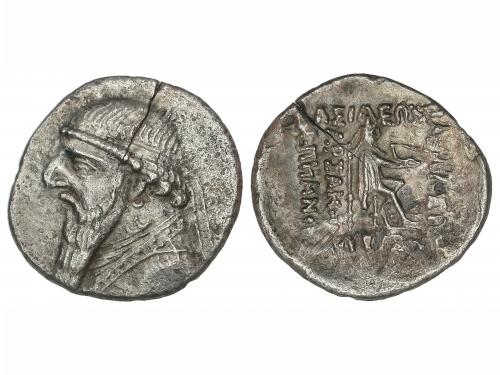 MONEDAS GRIEGAS. Dracma. 123-88 a.C. MITRADATES II. PARTIA. 