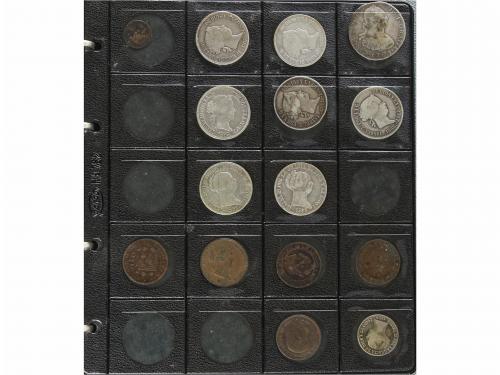 LOTES y COLECCIONES. Lote 193 monedas 2 Maravedís a 50 Centa