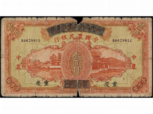 BILLETES EXTRANJEROS. 100 Yuan. (1940). CHINA. THE FARMERS B